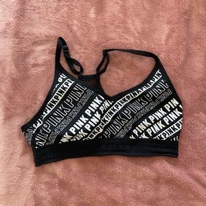 Victoria’s Secret PINK logo sports bra in size Small!